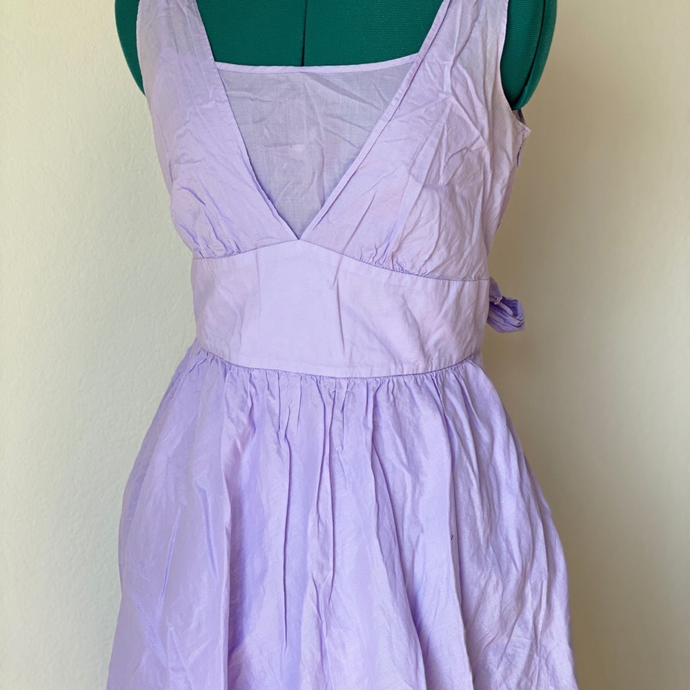 NFS lavender tea empire waist dress Size 10 - Picture 2 of 8